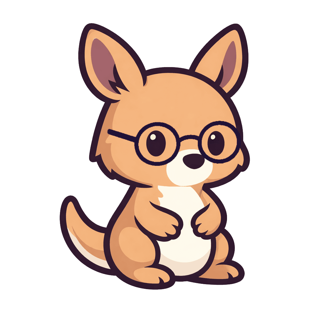 Leap mascot with glasses