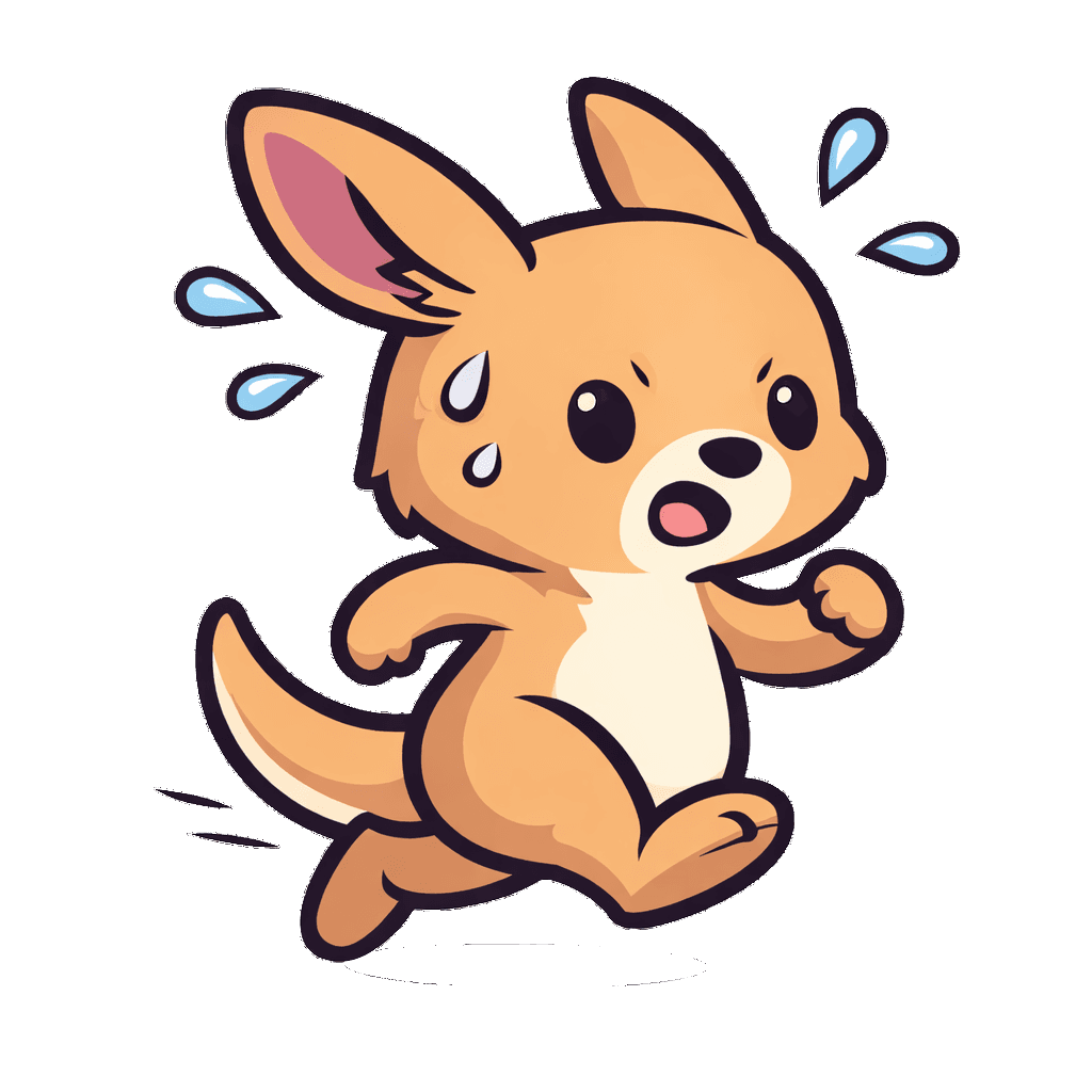 Leap mascot running